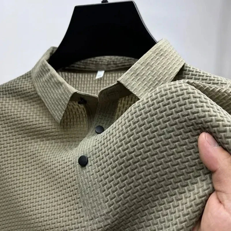 [PAGUE 1 LEVE 2] - Camisa Polo Fresh Seda Gelo + Relogio de Brinde
