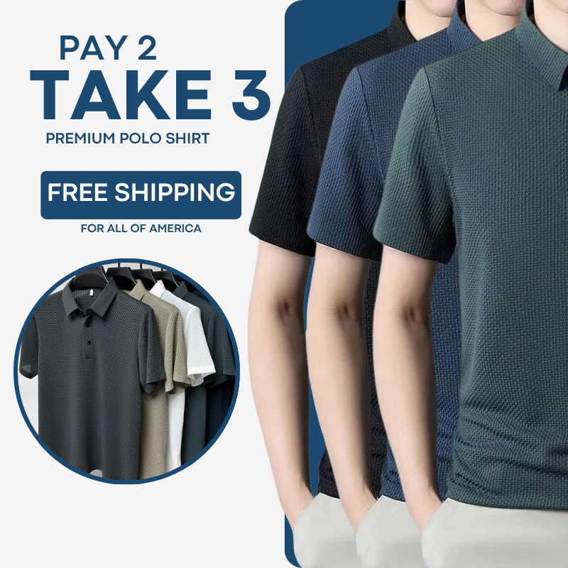 [PAGUE 2 LEVE 3] - Camisa Polo Fresh Seda Gelo